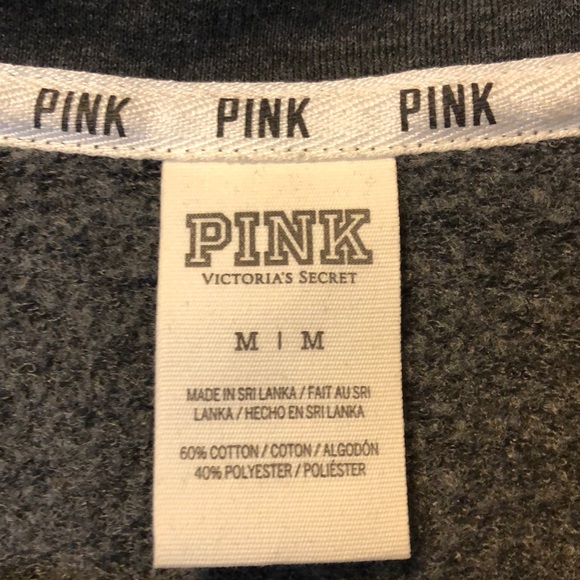 Victoria's secret PINK half zip. Rose gold bling ✨ - Picture 3 of 6